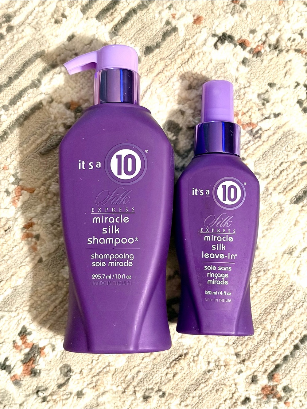 Miracle Silk Shampoo & Leave-In Set - sealed.